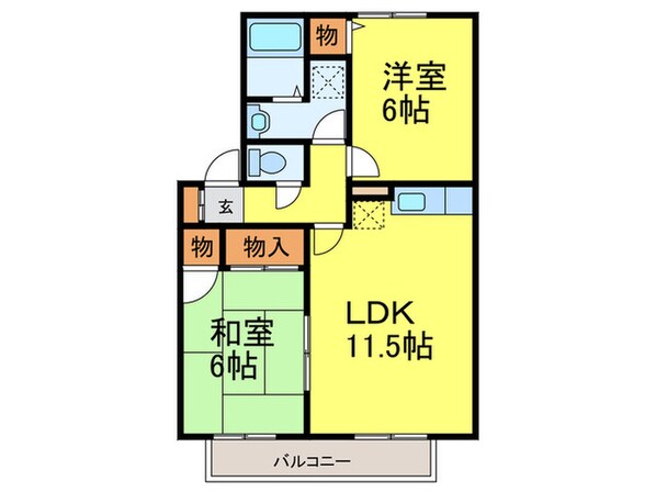 ハイカムールＳ・Ｔ－Ⅰの物件間取画像